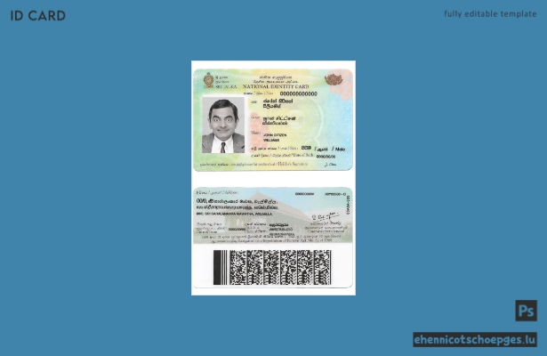 Sri Lanka ID-Beispielvorschau